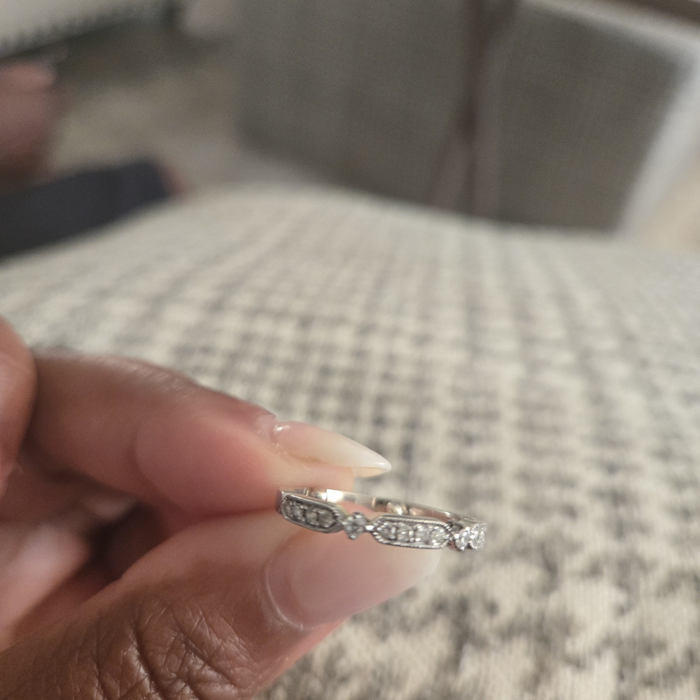 Zales White Gold Diamond Accent Ring